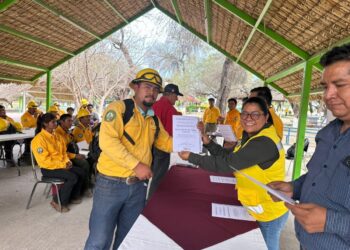 Refuerzan habilidades de brigadistas en el altiplano tamaulipeco